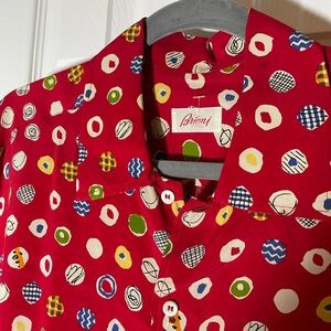 Brioni silk button down